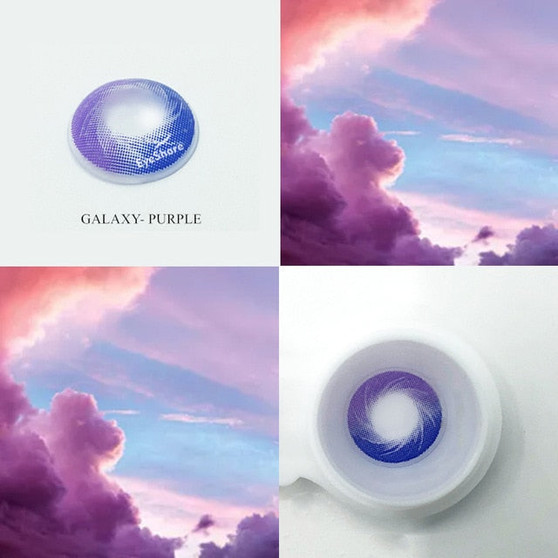 EYESHARE 1 Pair  Galaxy Starry Sky Contact Lens Cosmetic Makeup 3 Color Contact Lenses Eyecolor