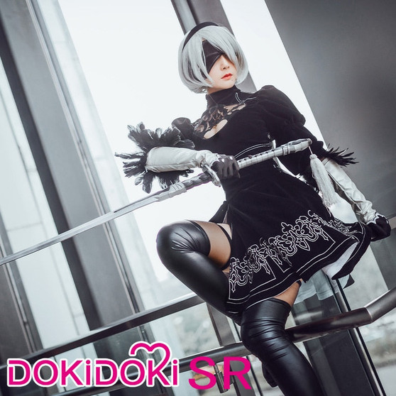 DokiDoki-SR Game Cosplay NieR:Automata 2B Cosplay YoRHa No. 2 Type B Costume Women Halloween Costume NieR Automata