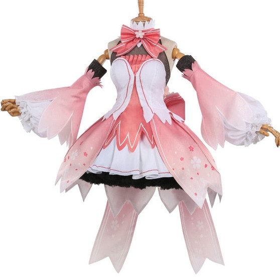 Miku Vocaloid V Miku Cosplay Costume Sakura Miku Dress Halloween Carnival Party Costumes for women High Quality Free shipping