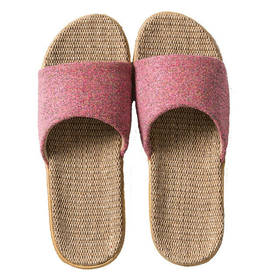 Linen Flat Non -Slip Plain Slippers