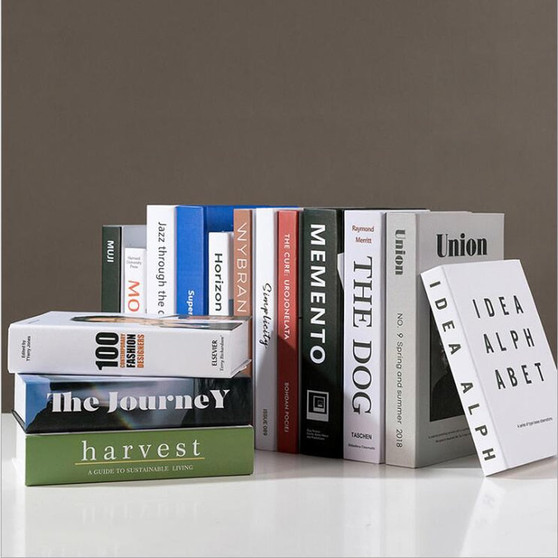 Modern Fashion Book Home Decor Hotel Folded Model Room Study Soft Fake Book Simulation Decor For Women's Living Room