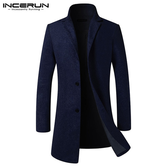 INCERUN Mens Trench Coats