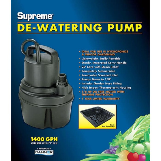 Danner Supreme Hydro Submersible Dewatering Sump Pump