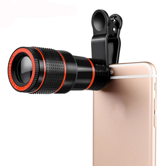 Universal Telephoto Phone Camera Lens 12 X Zoom with Clips