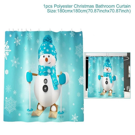 SNOWMAN Bathroom Merry Christmas Decor for Home Christmas 2019