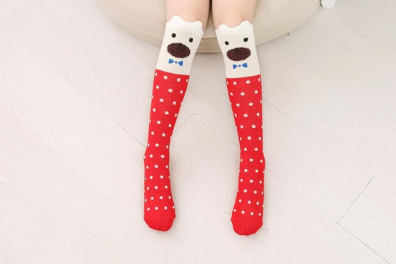 Girls High Knee Socks Fashion Character Socks Toddlers