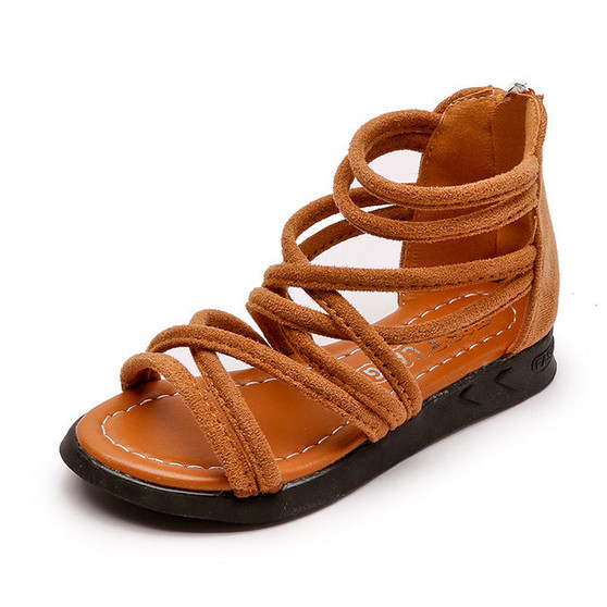 Girls Zip Up Gladiator Sandals