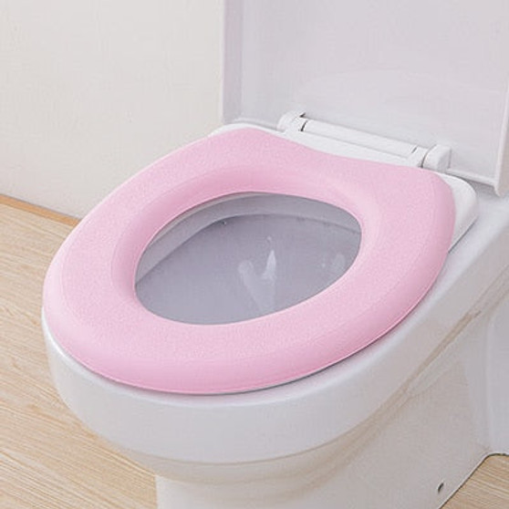 050 Bathroom O type EVA waterproof soft toilet pad thickening toilet seat warming cover 41*38cm