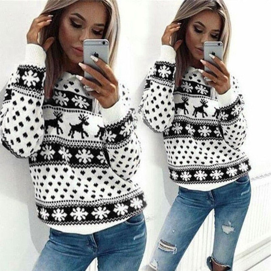 Ladies Ugly Christmas Sweater 001- (Free Shipping)