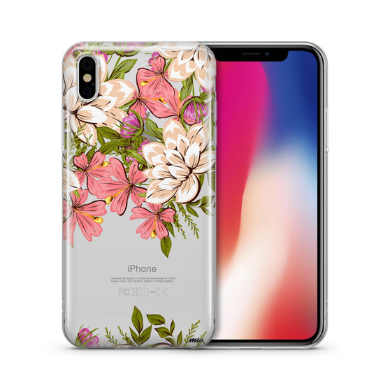 Angela Floral - Clear iPhone/ Samsung Case