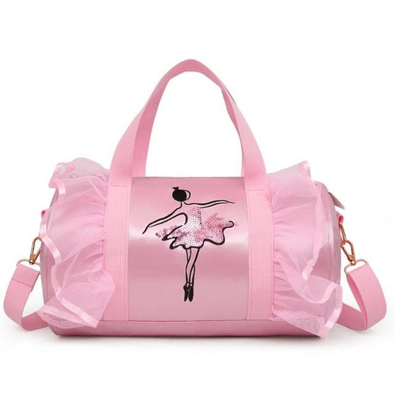 Ballet Dance Bag (pink,red and black)