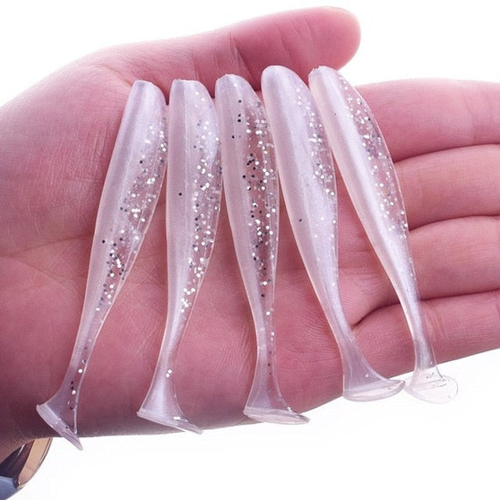 10 Pcs/lot 75mm 2.2g Shiner Jig Silicone Soft Swimbait Lure