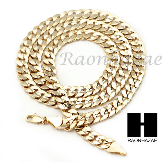 MEN KING TUT ROPE CHAIN DIAMOND CUT 30" CUBAN LINK CHAIN NECKLACE S016