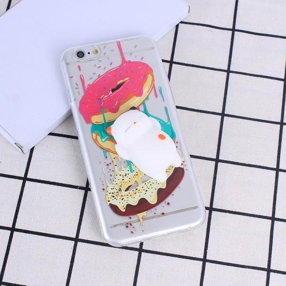 (NEW!) Squishy Cat Soft Silicone iPhone Case [3 Styles] #JU1850