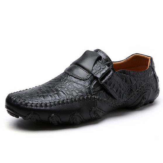 ENLEN&BENNA British Style Moccasins Genuine Leather Flats