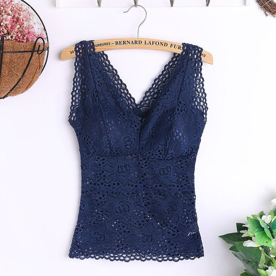 Floral Cami Padded Sexy Lace /  Bralette Crochet
