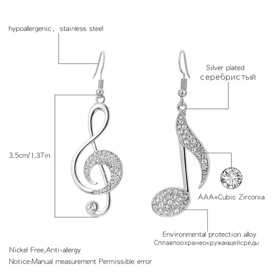 Music Notes Earrings
