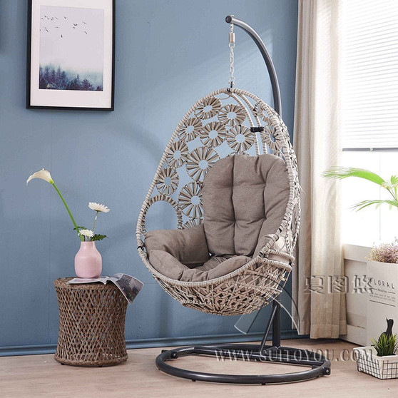 Hanging Chair Cushion Swing basket Cradle bird's nest Basket mat Wicker chair adult rocking chair cushion Indoor