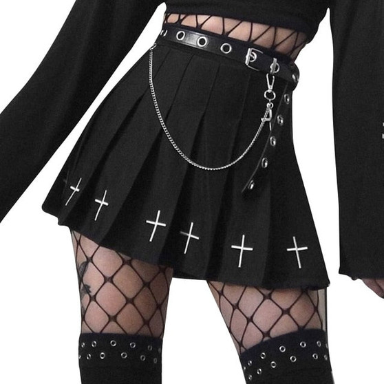 Goth High Waist Mini Skirts