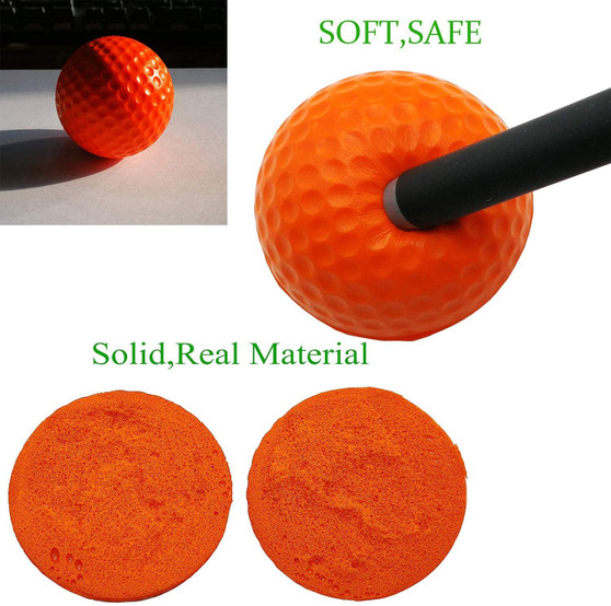 Golf Wiffle Practice Balls Foam Plastic Colored Value 12/24 Pack, Airflow Hollow Ball for Indoor Outdoor Driving Range Backyard Training