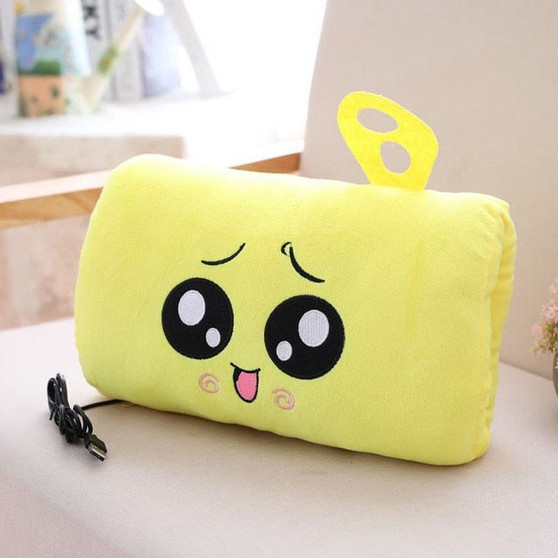 USB electric heating hand warmer cartoon hand warmer pad girl warm baby warm hand plush pillow warm hand pillow