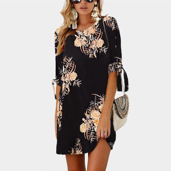 Floral Chiffon Dress