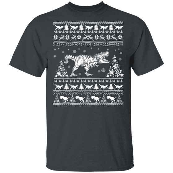 Love Jurasic Dino Ugly Christmas Sweater T-Shirt
