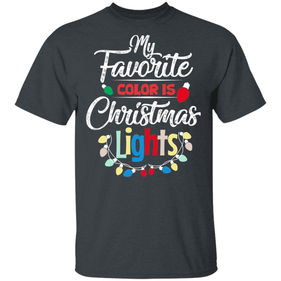 My Favorite Color Is Christmas Lights T-Shirt Pajamas