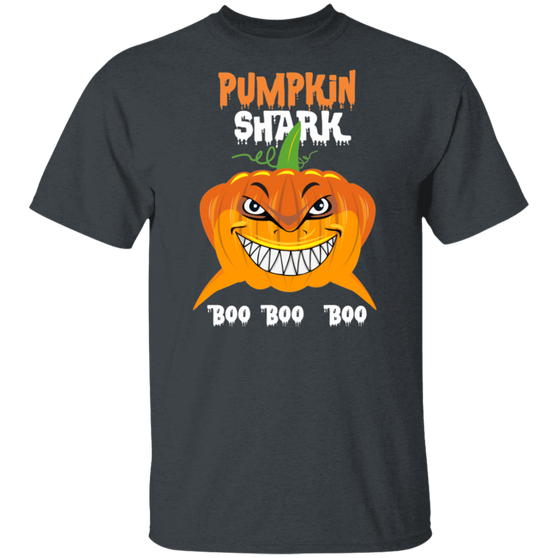 Pumpkin Shark Boo Boo Boo T-Shirt Funny Halloween Shirt