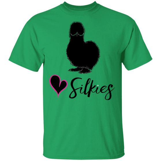 Silkie Chickens Shirt- Silkies -Love Silkies Chicken T-shirt Black