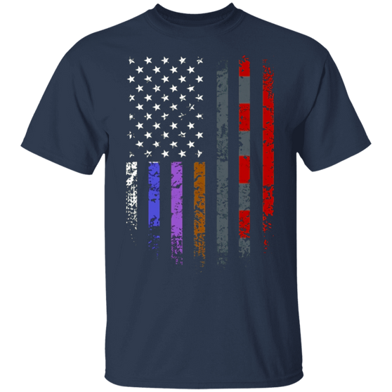 Brazilian Jiu-Jitsu Belts American Flag Shirt