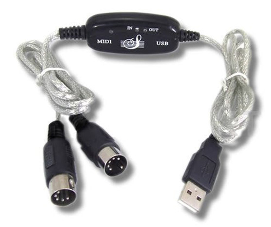 USB to MIDI Keyboard Interface Converter Cable Adapter New Dropship
