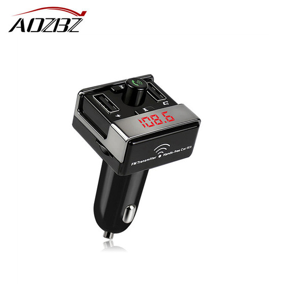 Bluetooth Car Kit Handsfree Set FM Transmitter MP3 music Player 5V 4.1A Dual USB Car Charger Support Micro SD TF Slot