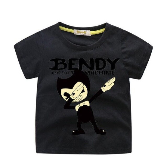 Kids Cartoon Dab Bendy Print T-shirts Clothes Boys Tees Tops Costume Girls T Shirt