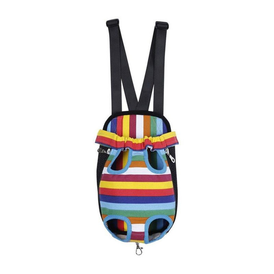 Colorful Dog Backpack with Four Legs Out Design