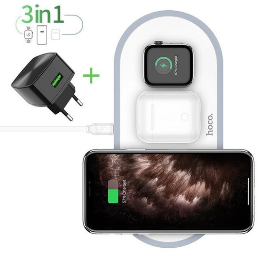 3 in1 Wireless Charger for iphone and Apple Watch