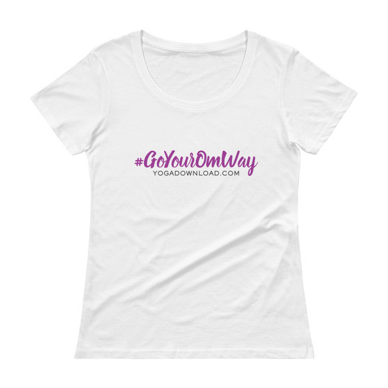 Ladies' Scoopneck T-Shirt - #GoYourOmWay