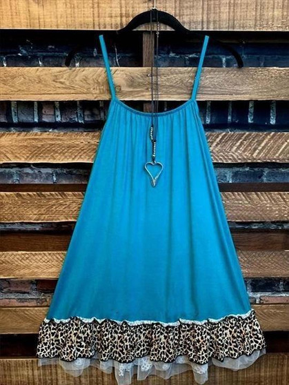 Ladies Sleeveless Leopard Print Top