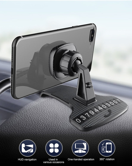 Magnetic Car Phone Holder & 360 Degree GPS Navigation Dashboard Phone Holder
