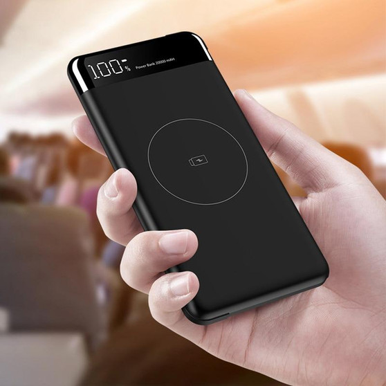 Portable Wireless Charger - Fast Wireless Charging Battery Pack