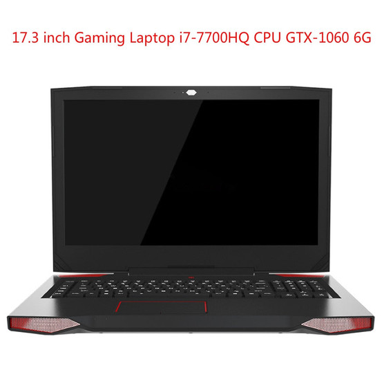 17.3 inch DIY Gaming Laptop i7-7700HQ CPU GTX-1060 6G 8/16GB DDR4 RAM 128/256/512GB SSD EDP screen Mechanical keyboard