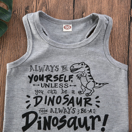 Always Be A Dinosaur Toddler's Tank and Shorts Set