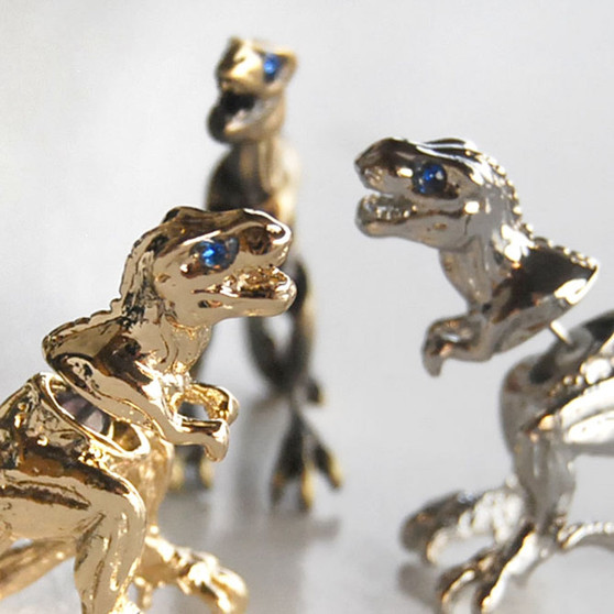 Dinosaur T-rex Stud Earrings