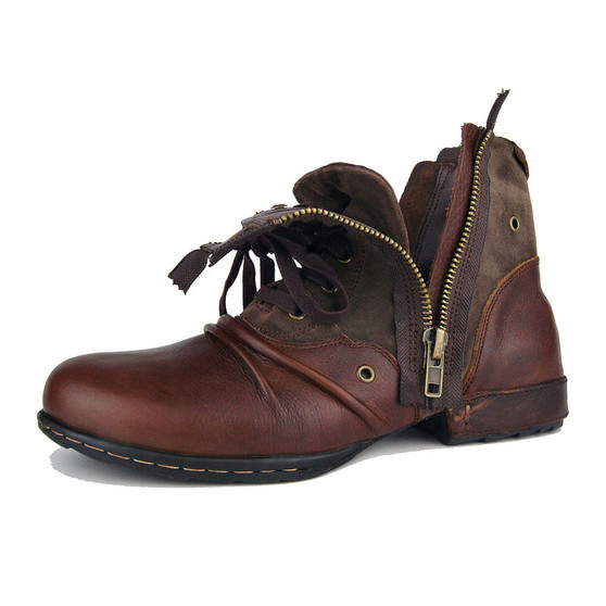 Otto Zone Boots Genuine Leather Shoes Handmade Ankle Boots