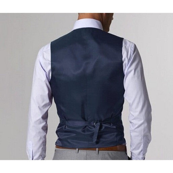 Custom Slim Fit Side Slit Light Gray Two Buttons Notch Lapel Groom Tuxedos Men Suits Man Business Suit Jacket+Pant+vest+tie