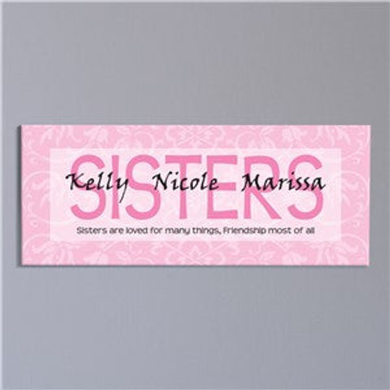 Sisters Are Loved... Wall Canvas