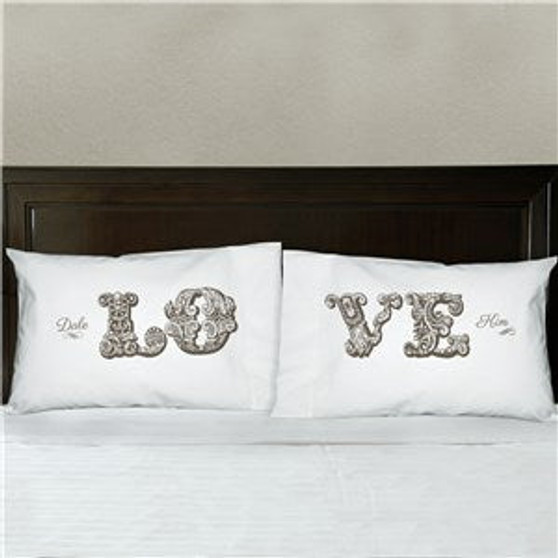 Personalized Love Pillowcase Set