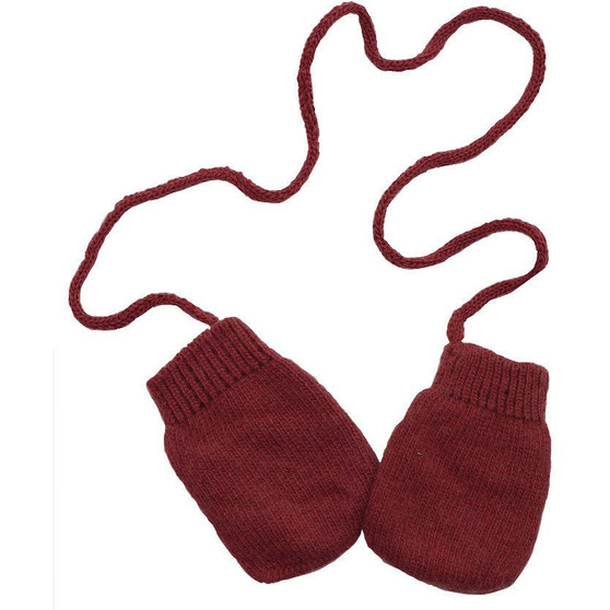 Burgundy Mittens (Cashmere & Wool)