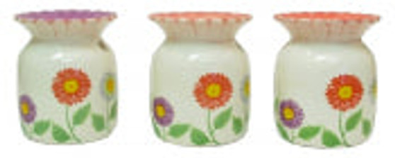 Ceramic Flower Tart Warmer in Three Styles, Price Each
