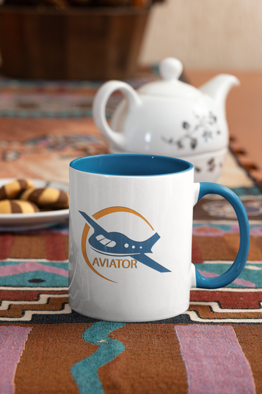 Funkypilot Aviator Ceramic Coffee Mug